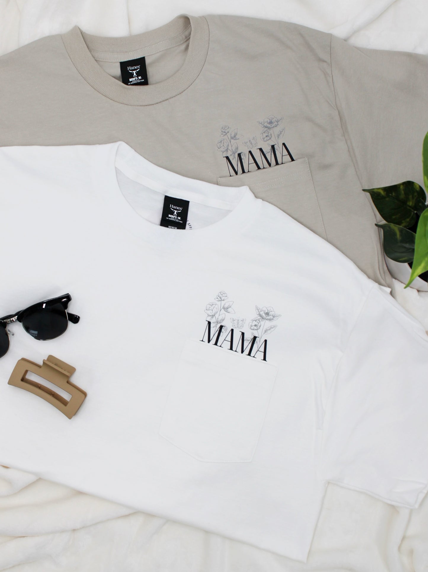 Mama Flower Pocket Tee